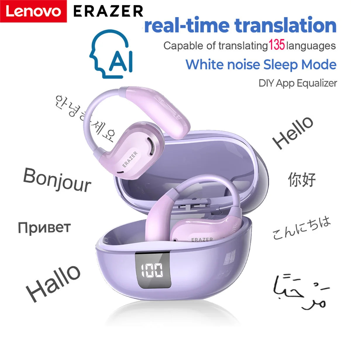 Bluetooth Earphones – ASMR, AI Translate & 13H Playtime