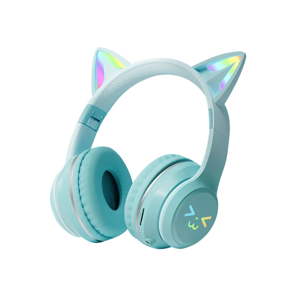 Cat Ear Headphones – Wireless, Cute Design, Mic, Stereo Sound