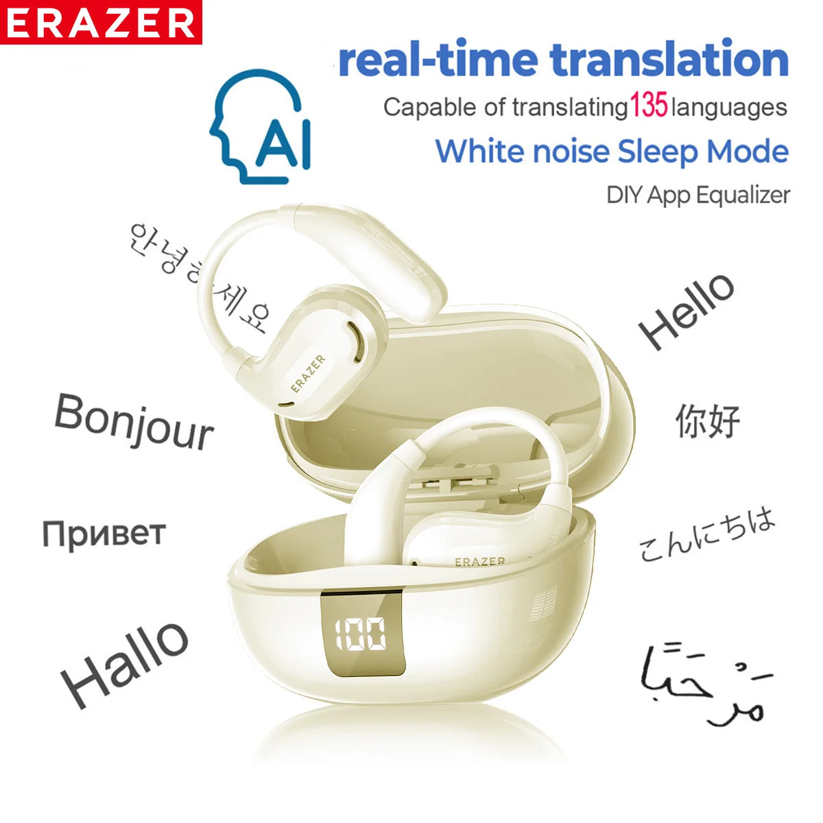 Bluetooth Earphones – ASMR, AI Translate & 13H Playtime