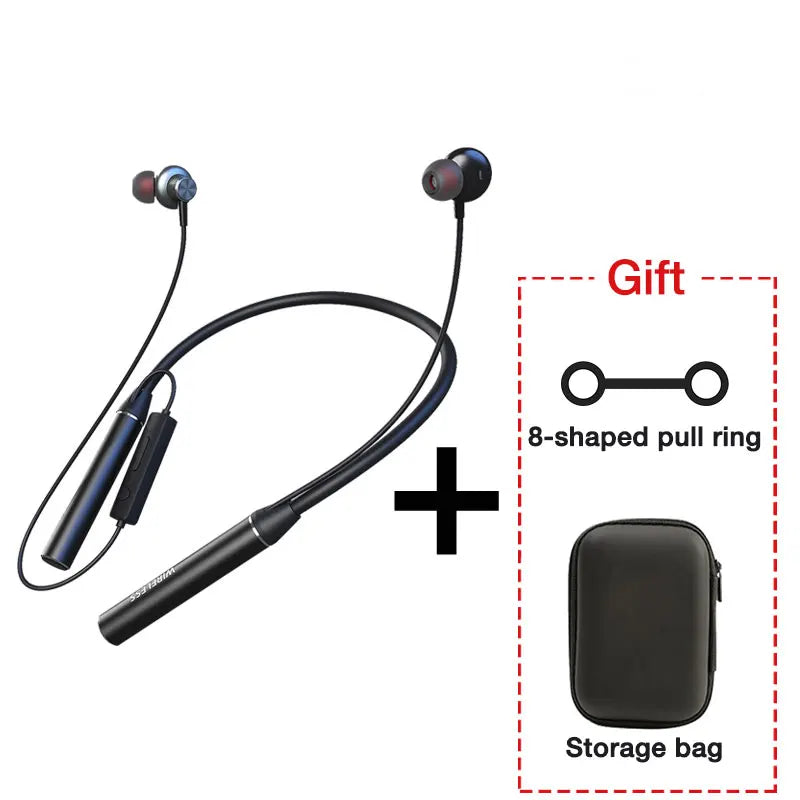 Neckband Headphones – Bluetooth 5.3, Mic, TF Card, Waterproof