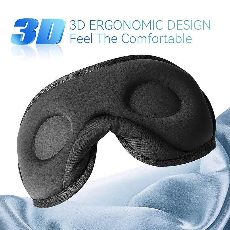 Bluetooth Sleep Headphones – 3D Eye Mask, Soft & Wireless