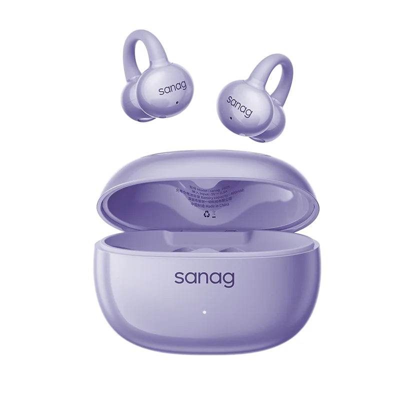 Open-Ear Bluetooth 5.4 Earphones with Mic & IPX4