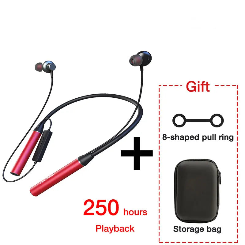 Neckband Headphones – Bluetooth 5.3, Mic, TF Card, Waterproof