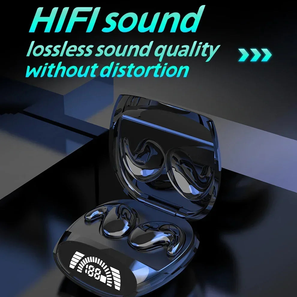 Ultra-Thin Bluetooth 5.3, Noise Cancelling, Digital Display