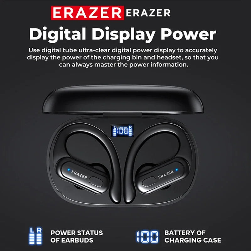 Bluetooth 5.3 Sports Earphones with Mic & Noise Cancellation
