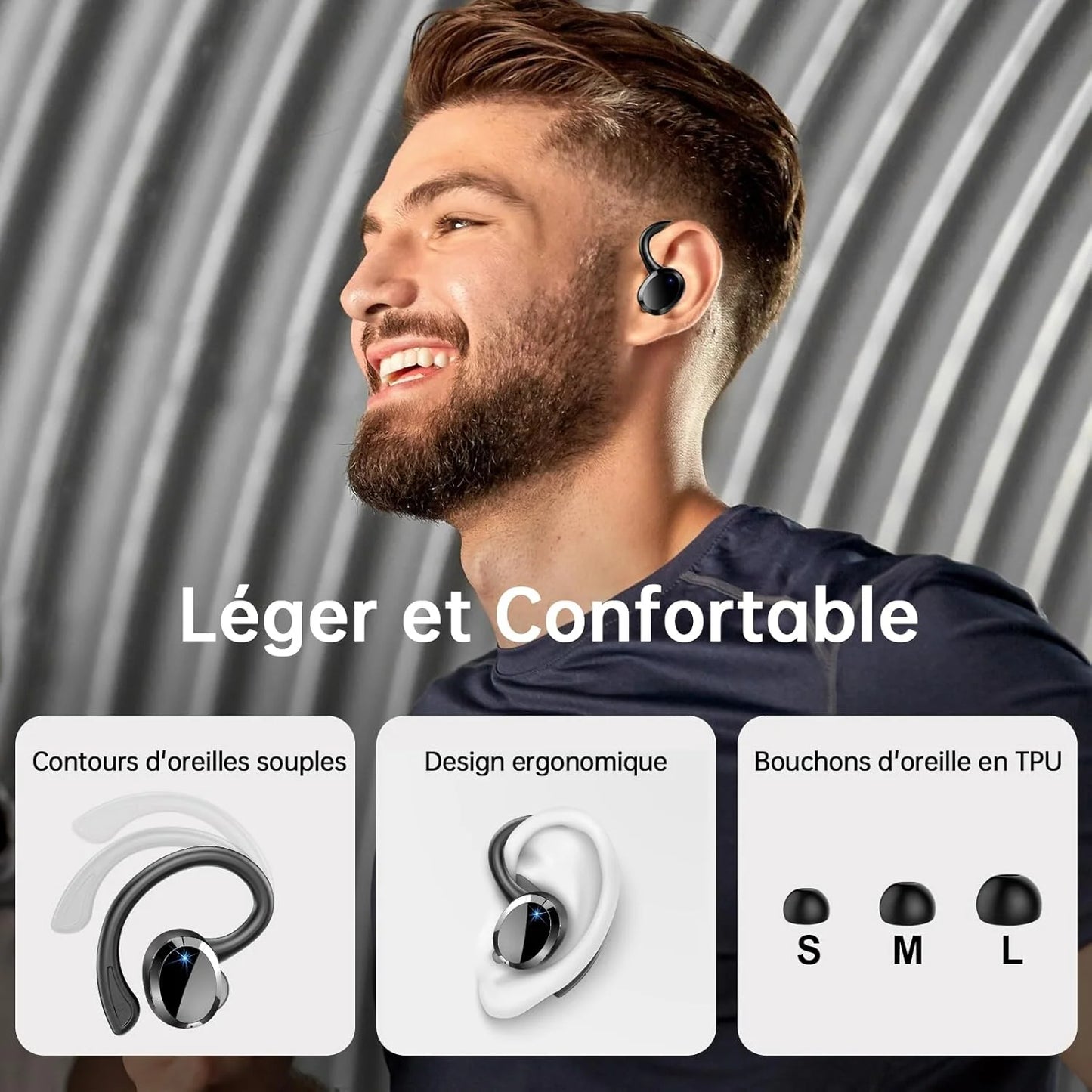 Bluetooth 5.3 Wireless Earbuds – 48H Playtime & Noise Cancelling Mic for Sports