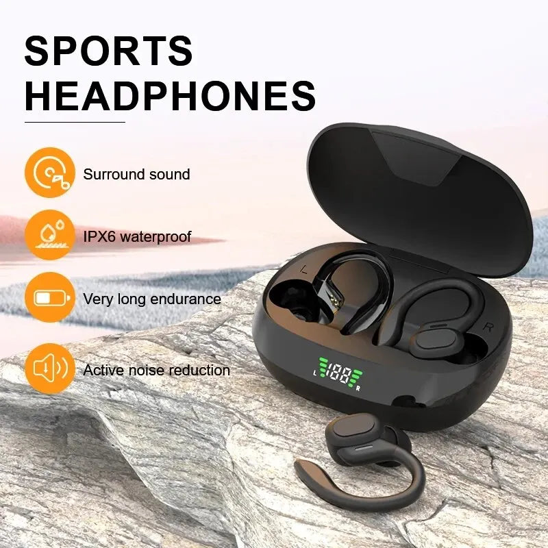 Wireless Earbuds – Sports HiFi Stereo, Waterproof with Mic