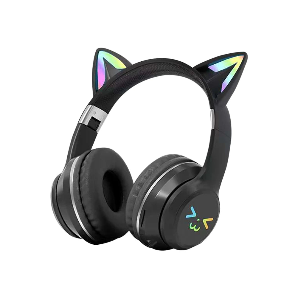 Cat Ear Headphones – Wireless, Cute Design, Mic, Stereo Sound