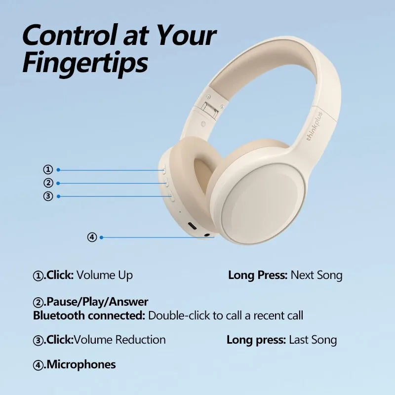 Wireless Bluetooth Headphones – Foldable Game & Sport Headset