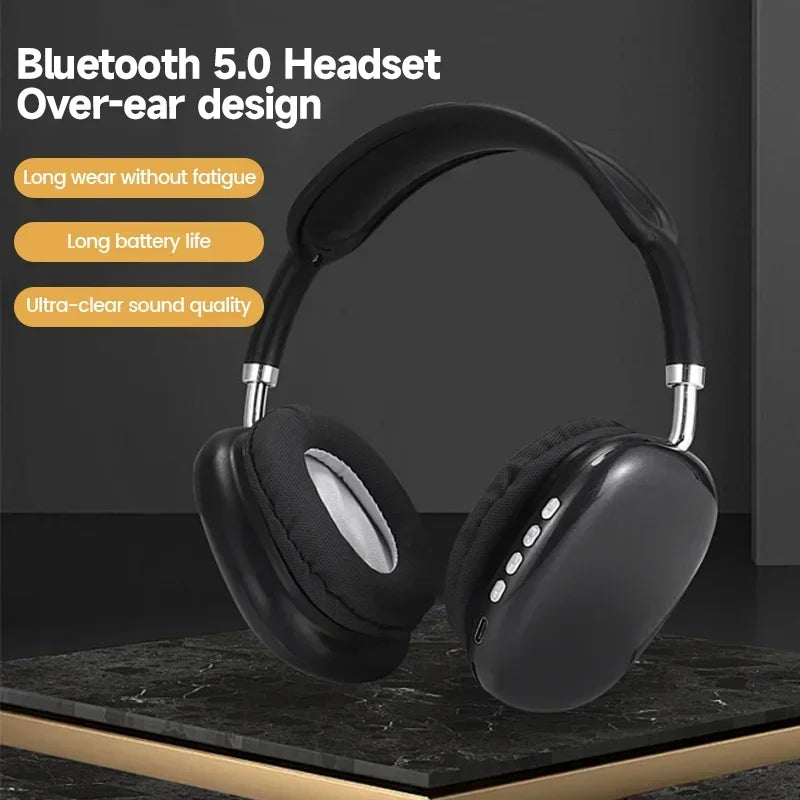 Bluetooth 5.0 Wireless Headphones with Mic – Noise Cancelling & Stereo Sound