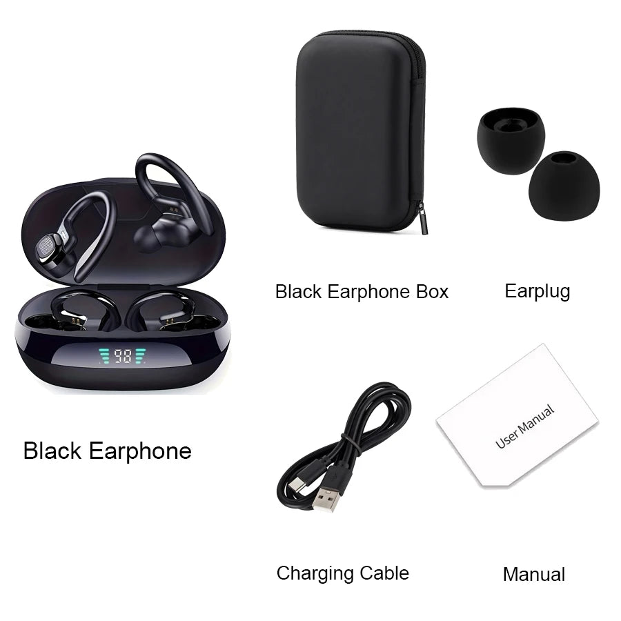 Wireless Earbuds – Sports HiFi Stereo, Waterproof with Mic
