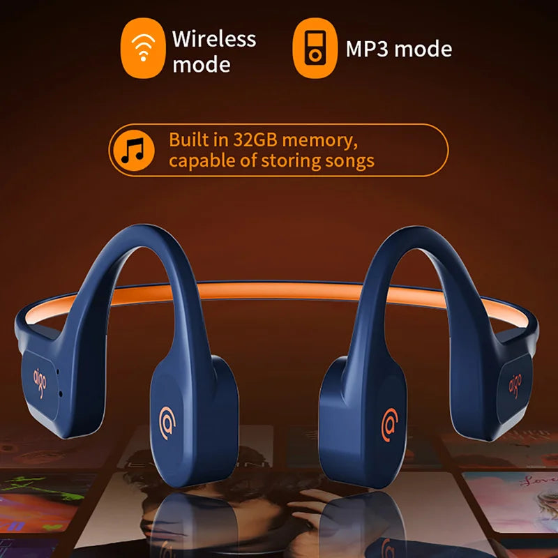 Swimming Headphones, 32GB MP3, IP68 Waterproof
