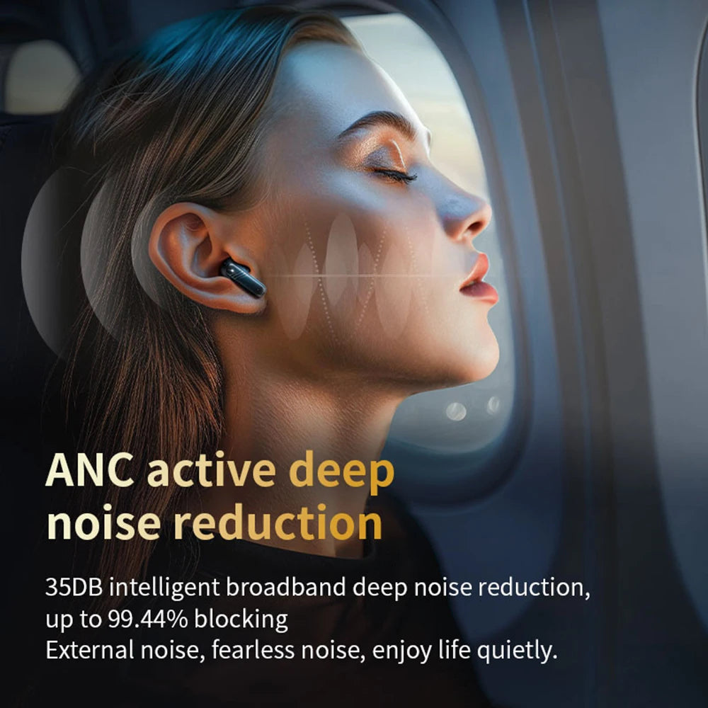 Bluetooth 5.4 ANC Earbuds – Full Touch, HiFi Stereo & ENC Mic