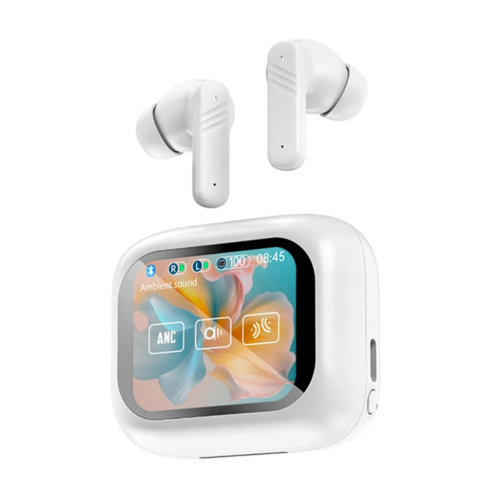 Bluetooth 5.4 ANC Earbuds – Full Touch, HiFi Stereo & ENC Mic