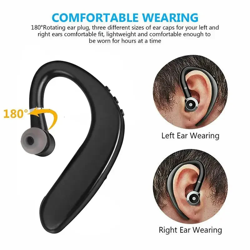Bluetooth Headset – Single Ear, Left/Right Wear, In-Ear Design