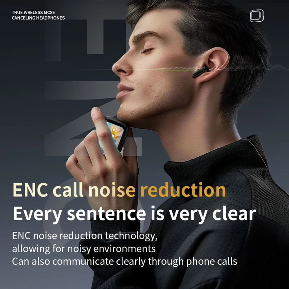 Bluetooth 5.4 ANC Earbuds – Full Touch, HiFi Stereo & ENC Mic