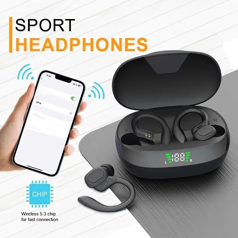 Wireless Earbuds – Sports HiFi Stereo, Waterproof with Mic