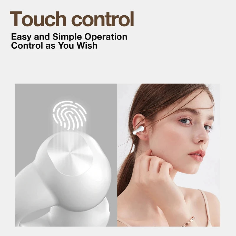 Earring-Style Bluetooth 5.3 Earbuds – Open-Ear, Air Conduction Sport Headphones