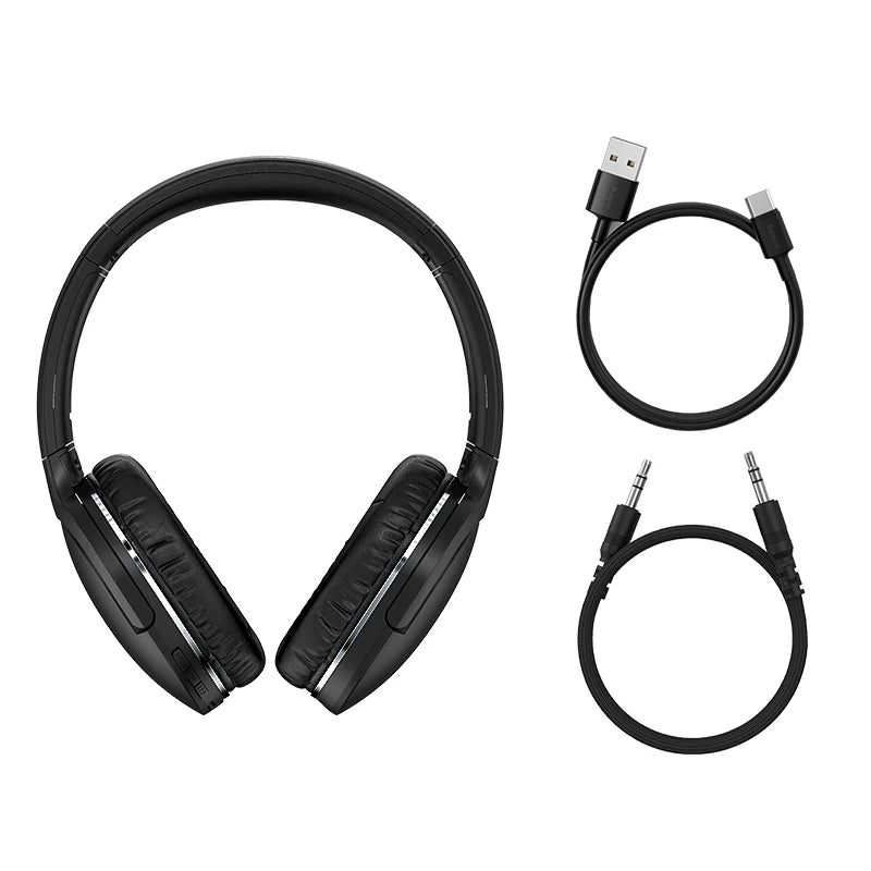 Wireless Bluetooth 5.3 Foldable Over-Ear Headphones