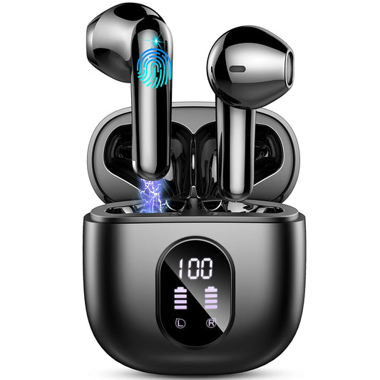 Wireless Earbuds – Bluetooth 5.3, ENC Mic, 50H Playtime, LED Display