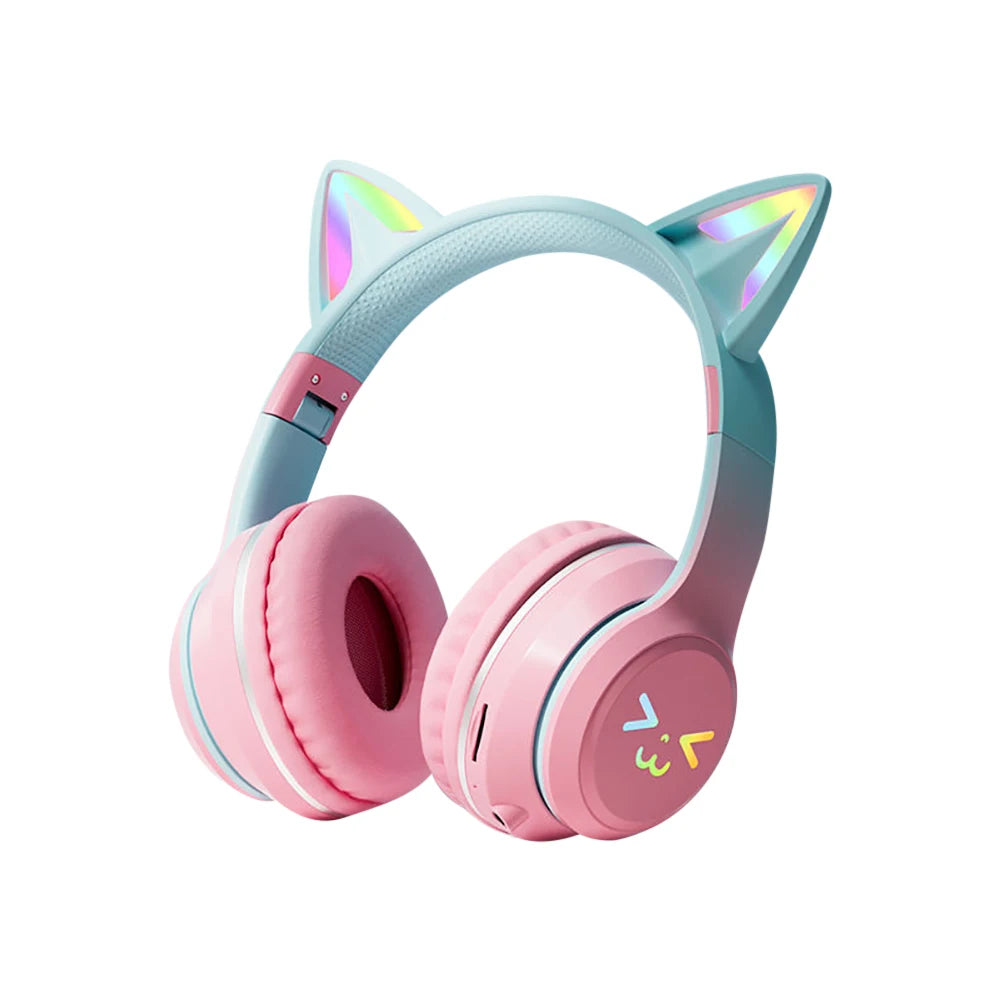 Cat Ear Headphones – Wireless, Cute Design, Mic, Stereo Sound
