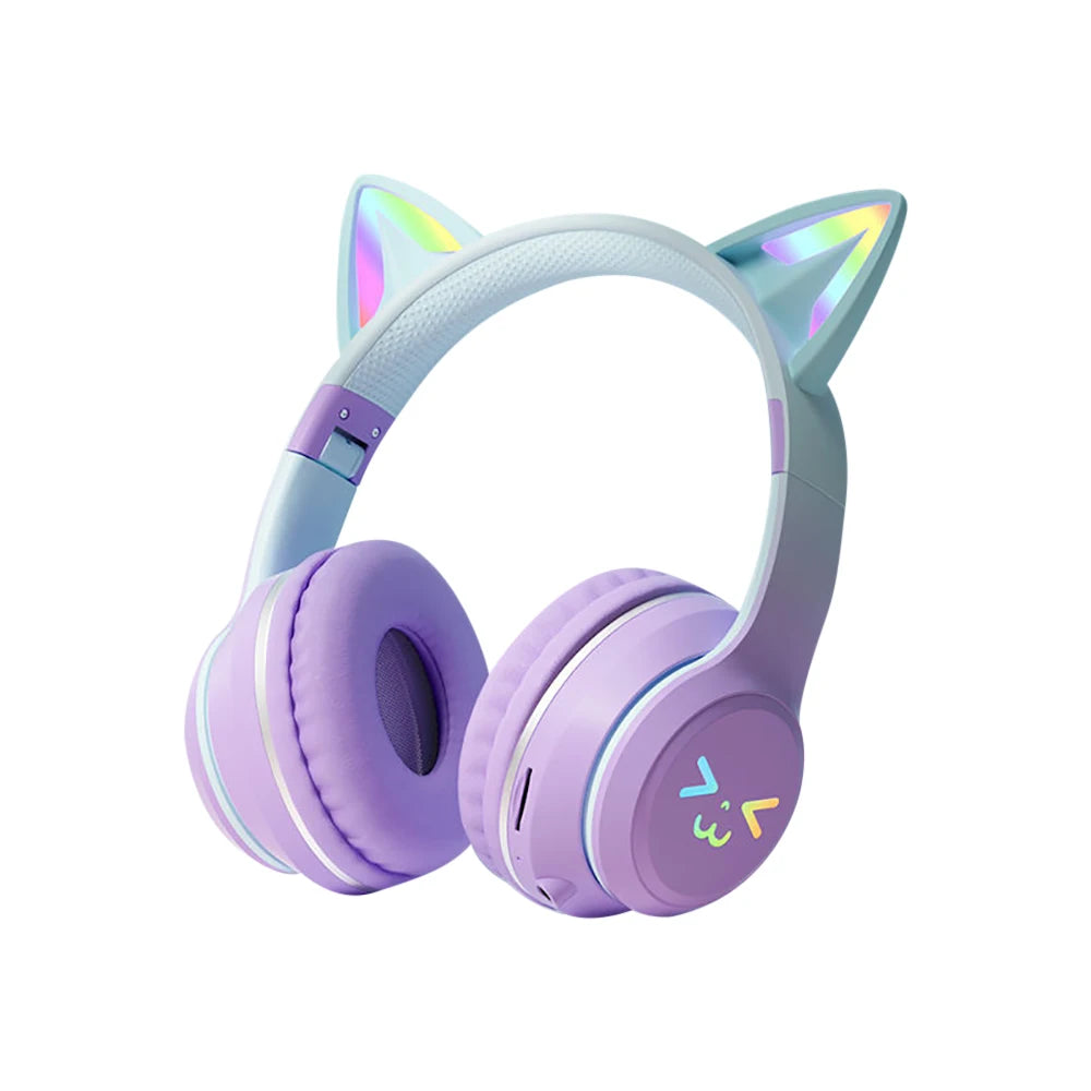 Cat Ear Headphones – Wireless, Cute Design, Mic, Stereo Sound
