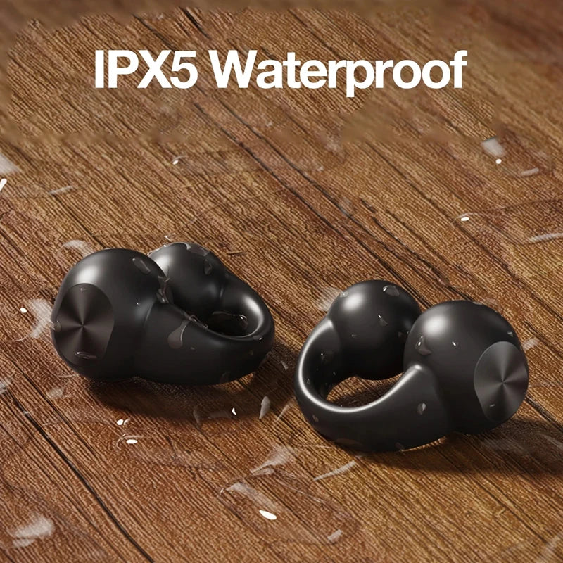 Earring-Style Bluetooth 5.3 Earbuds – Open-Ear, Air Conduction Sport Headphones