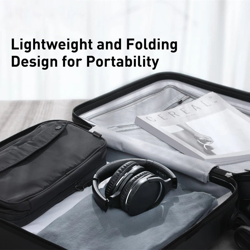 Wireless Bluetooth 5.3 Foldable Over-Ear Headphones