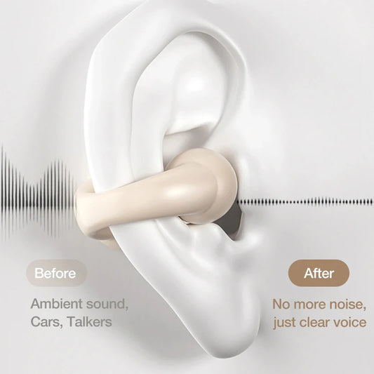 Earring-Style Bluetooth 5.3 Earbuds – Open-Ear, Air Conduction Sport Headphones