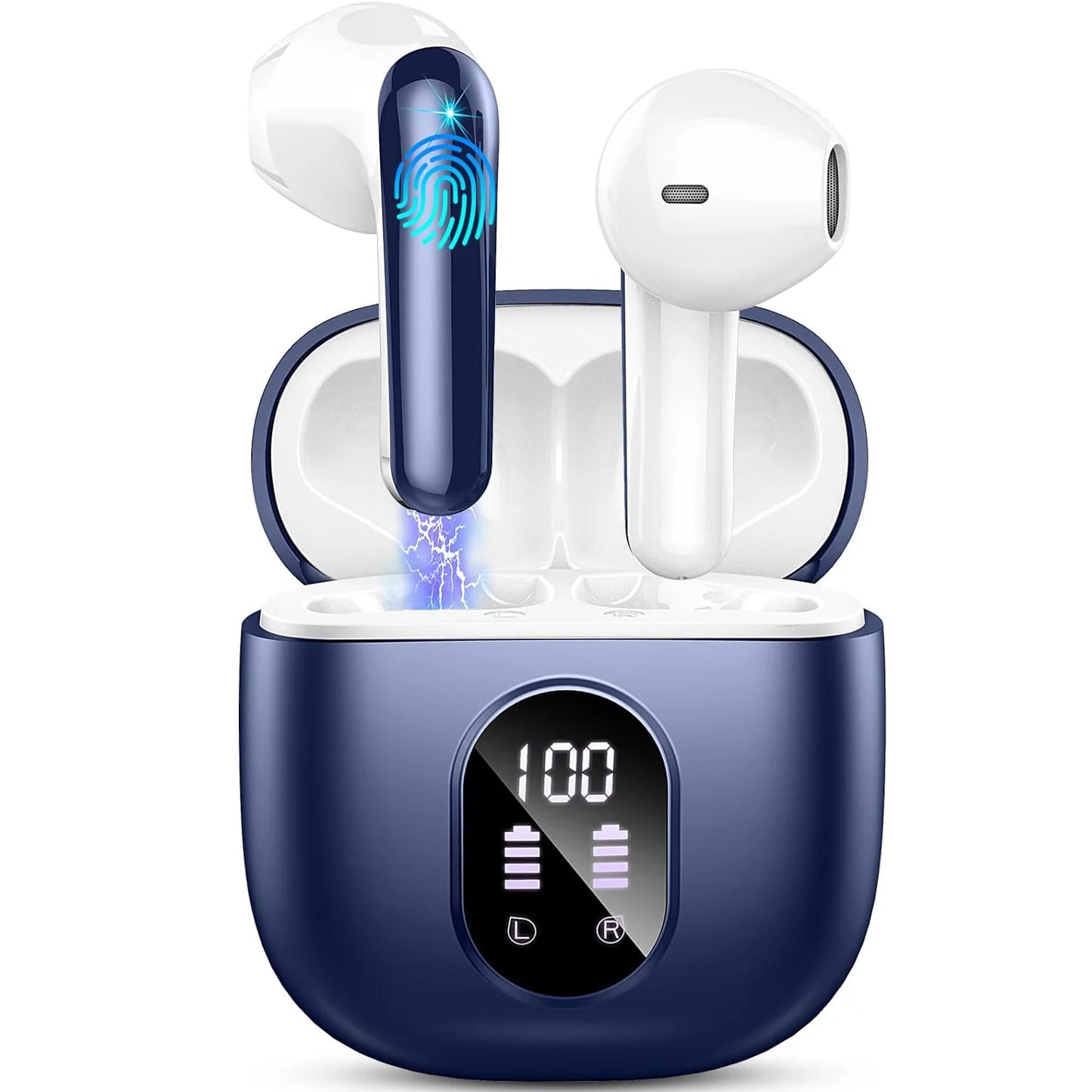 Wireless Earbuds – Bluetooth 5.3, ENC Mic, 50H Playtime, LED Display