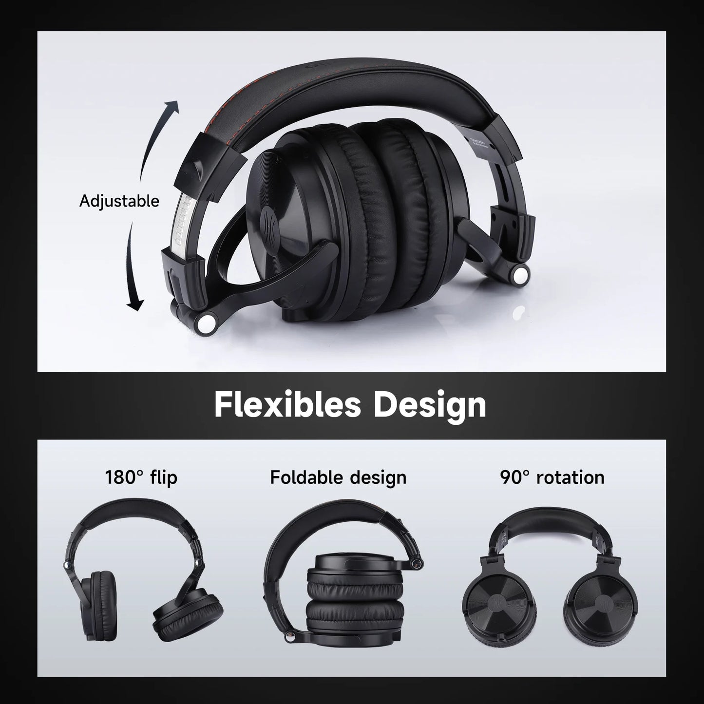 OneOdio Pro-C Wireless Headphones – 110H Battery & Hi-Res Sound