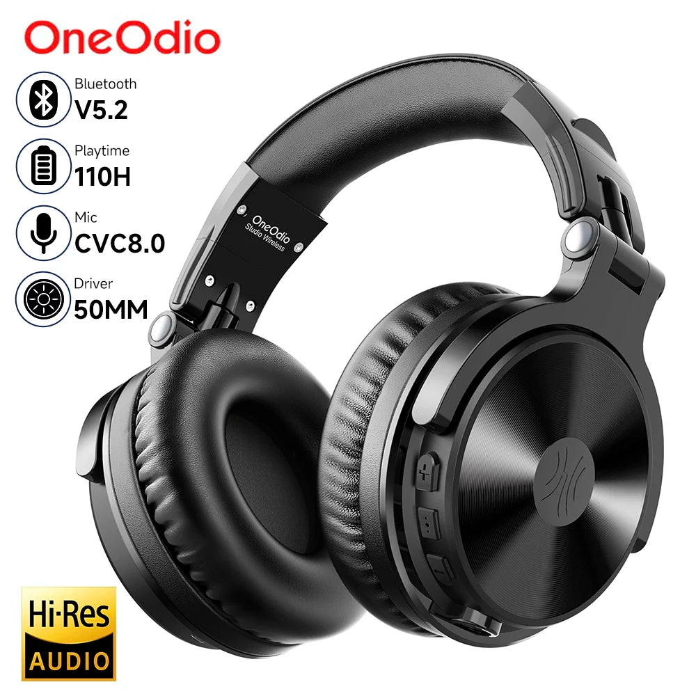 OneOdio Pro-C Wireless Headphones – 110H Battery & Hi-Res Sound