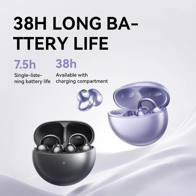 Open Ear Bluetooth Earphones – 3D Stereo Sound