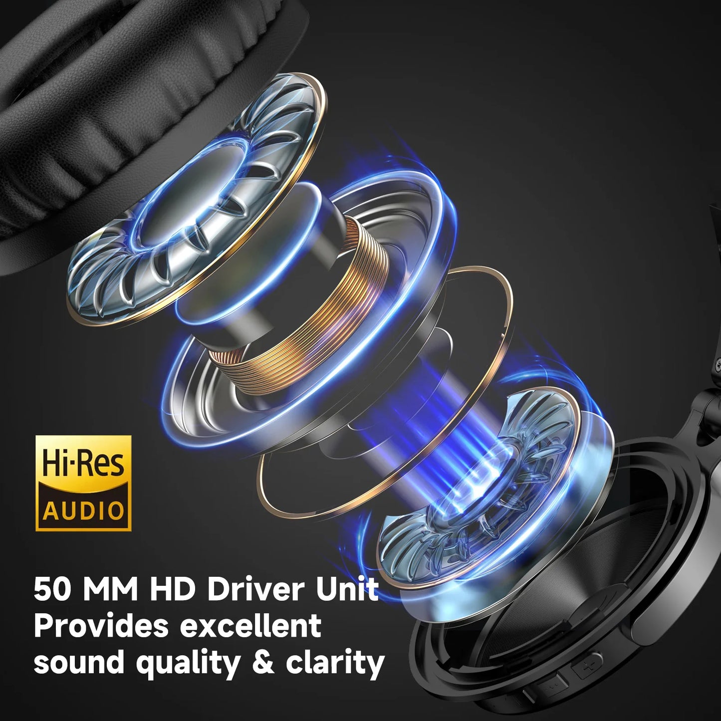 OneOdio Pro-C Wireless Headphones – 110H Battery & Hi-Res Sound