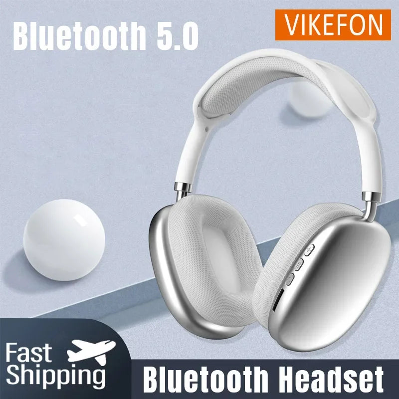 Bluetooth 5.0 Wireless Headphones with Mic – Noise Cancelling & Stereo Sound
