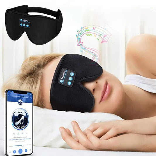 Bluetooth Sleep Headphones – 3D Eye Mask, Soft & Wireless