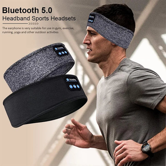 Bluetooth Sleeping Headphones – Soft Sports Headband, Comfortable Music Earphones