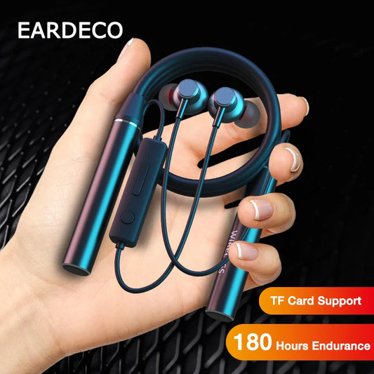 Neckband Headphones – Bluetooth 5.3, Mic, TF Card, Waterproof